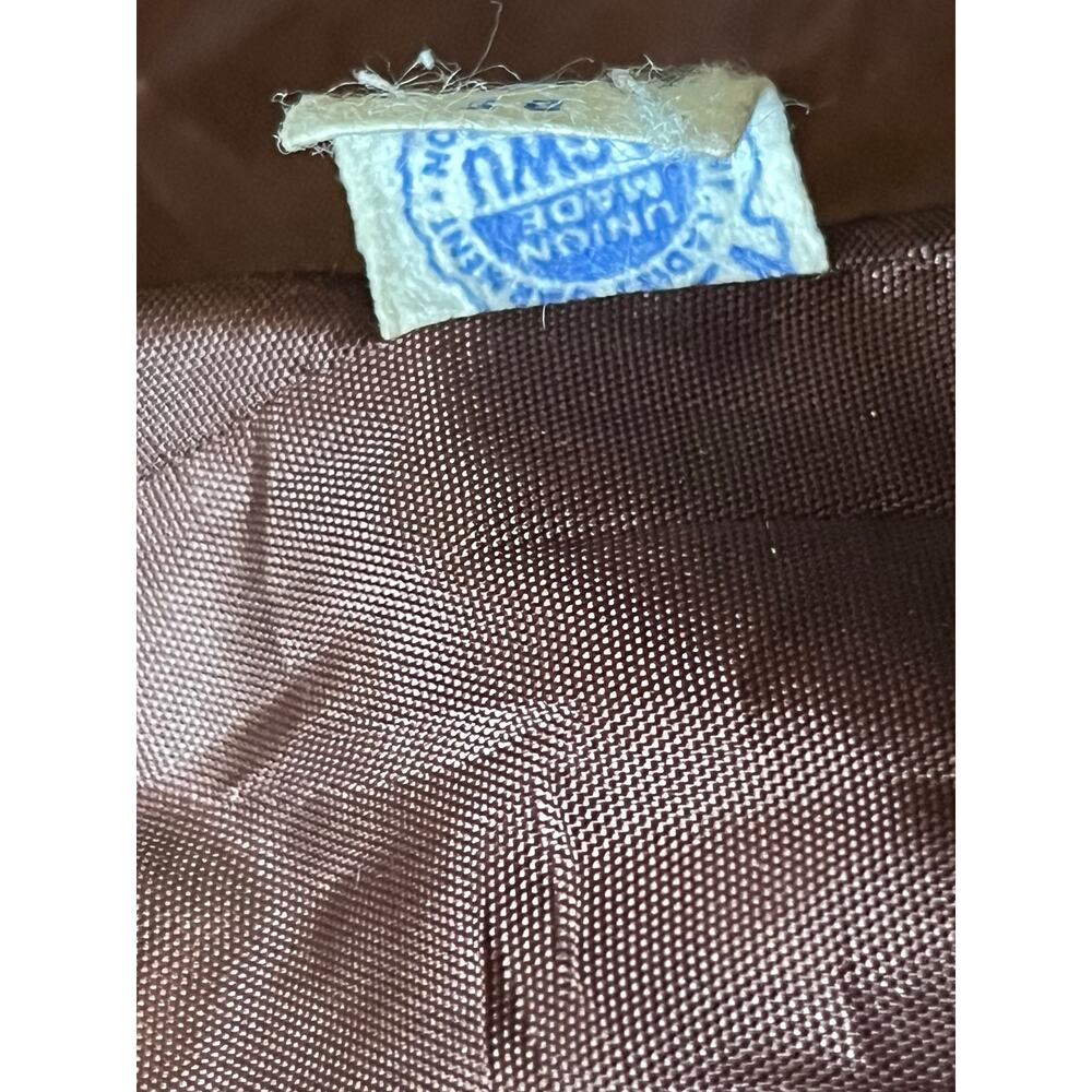 Vtg 60s Mod Penny Lane Faux Fur Coat Olive Green Persian Lamb Trim ILGWU Medium - Picture 11 of 11